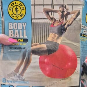 Gold's Gym Red Exercise Body Ball